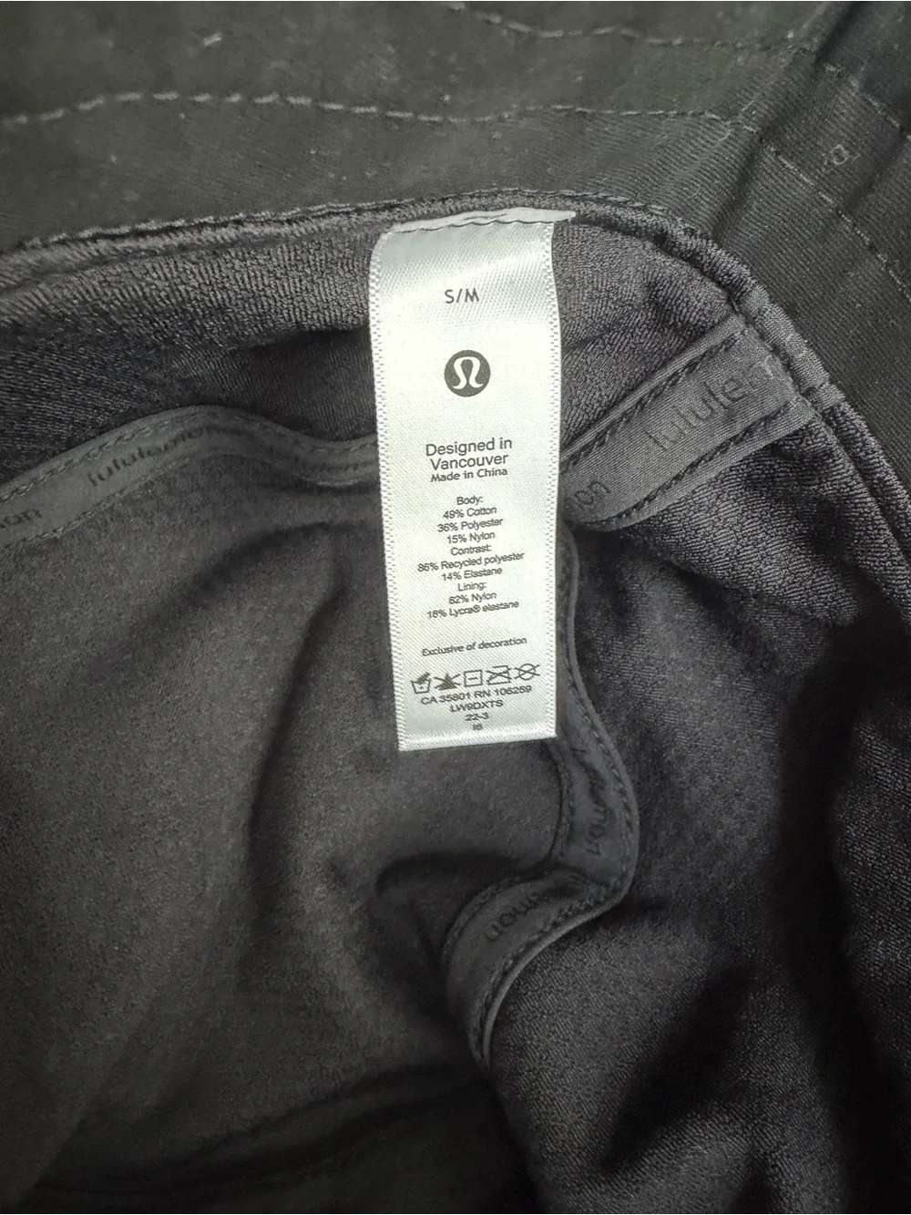 Lululemon Black Bucket Hat - Size S/M